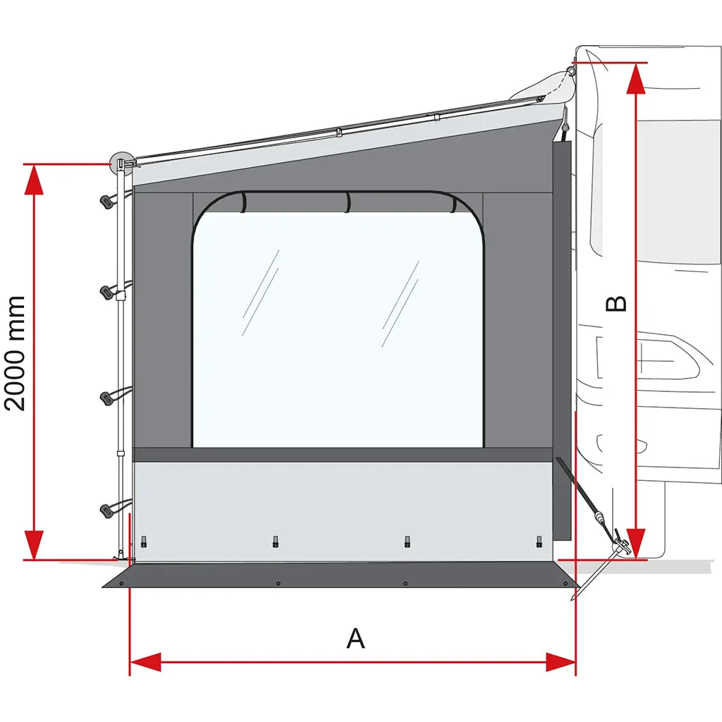 Fiamma Side W Pro Shade Cv.XL - Right