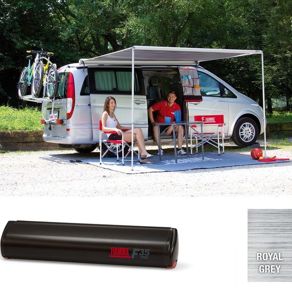 fiamma markise f35 pro 270 deep black Fiamma Deep Black F35 Pro 270 Royal Grey Fabric (06458C01R) – Fiamma Pro
