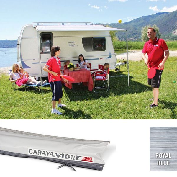 Fiamma Grey Caravanstore 255 Royal Blue Fabric (06760B01Q)