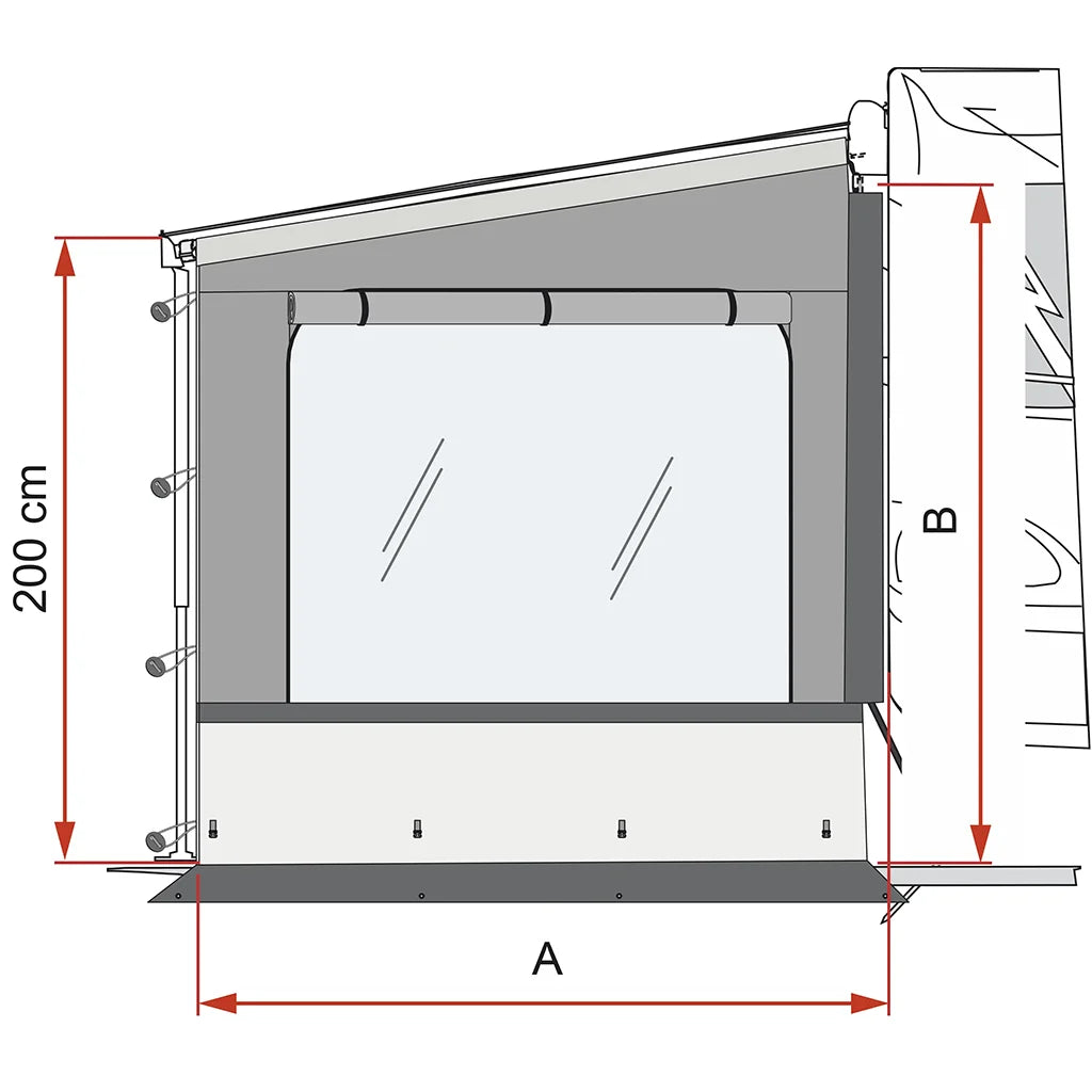 Fiamma Side W Pro Shade F45/F80S - Right