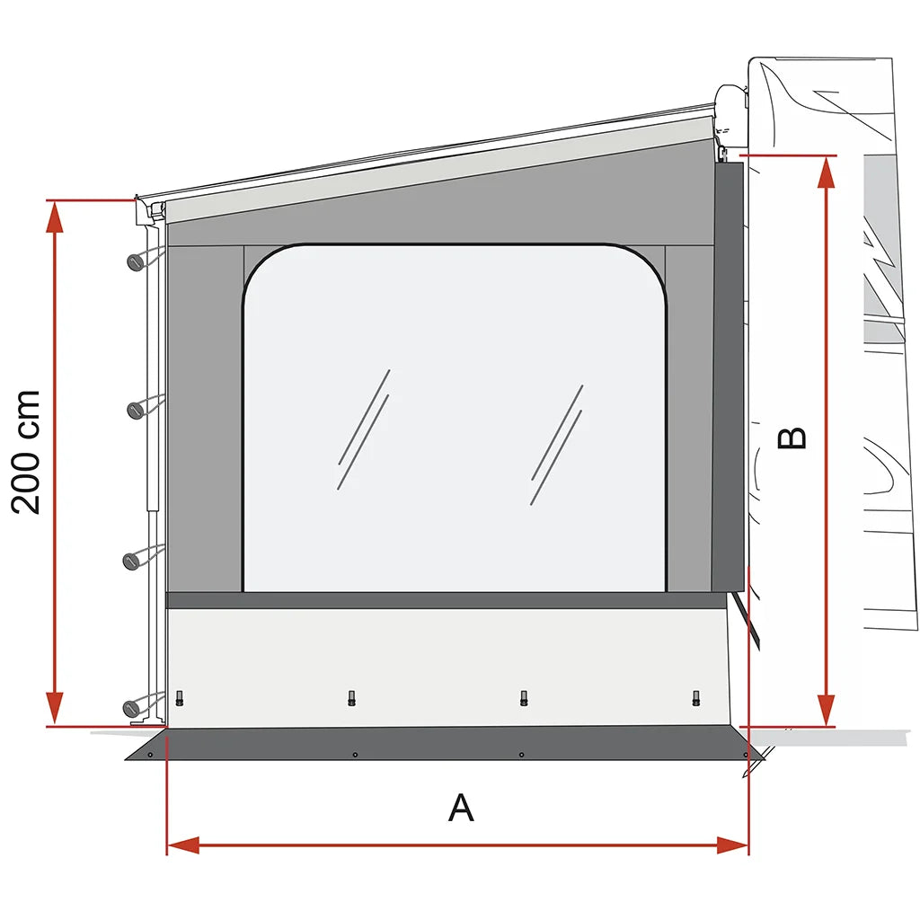 Fiamma Side W Pro Van F43 (300) Ext.250