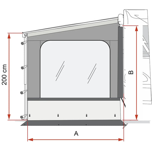 Fiamma Side W Pro Van F43 (300) Ext.250