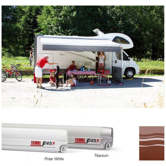 Fiamma Polar White F45L 500 Awning Sahara Fabric (06530A01S)