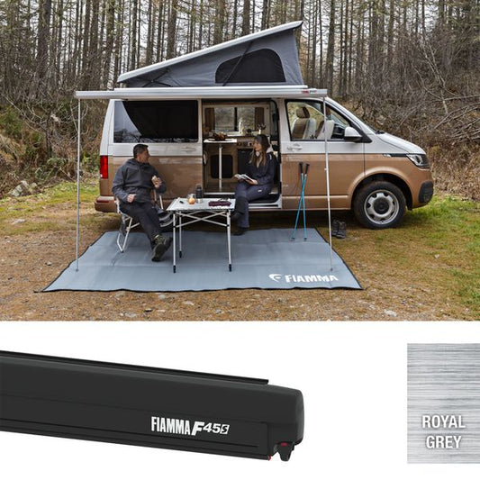 Fiamma F45s 260 Awning for VW T5/T6 & Transporter (RHD, Grey, Black)