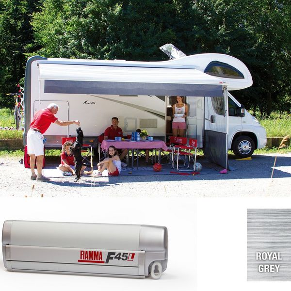 Fiamma Titanium F45L 500 Awning Royal Grey Fabric (06532A01R)