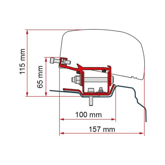 Fiamma Kit Renault Trafic F40 - L1 (Left & Right Hand Drive) (98655Z087)