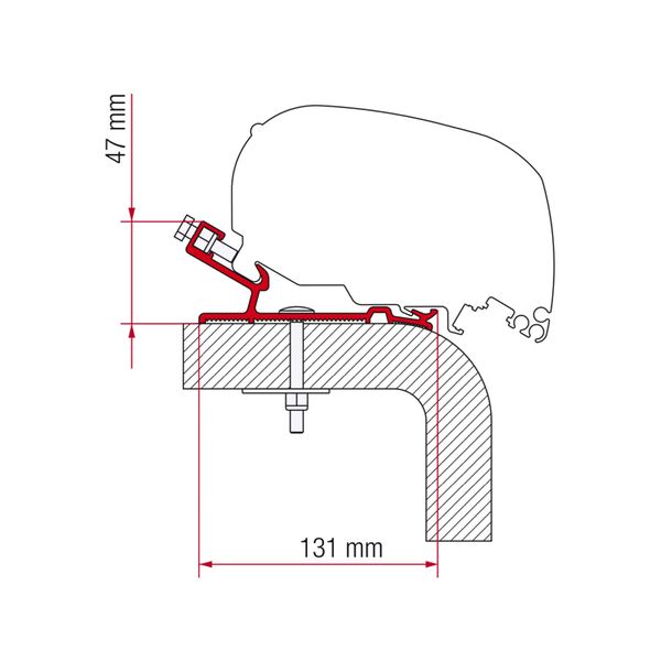 Fiamma Adapter Kit Hymer 550 (98655Z132)