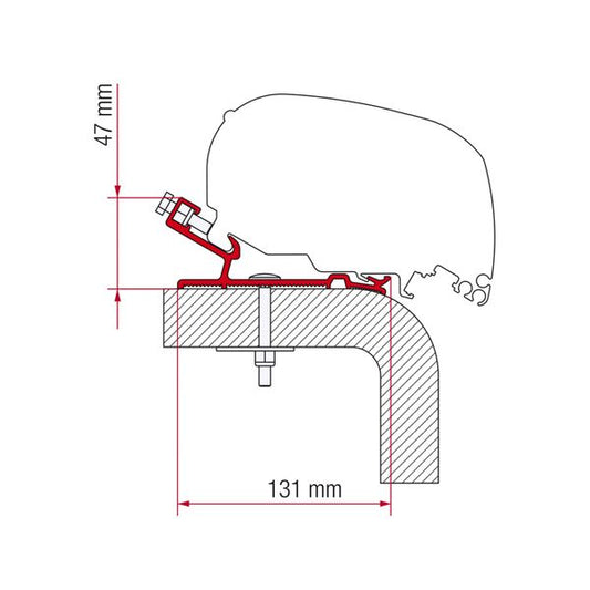 Fiamma Adapter Kit Hymer 600 (98655Z133)