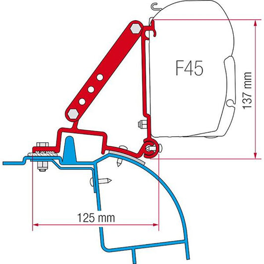 Fiamma Kit for Renault Master 98 (98655-681)