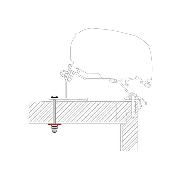 Fiamma F80 Adapter Kit for LMC Caravan Roof (98655Z100)