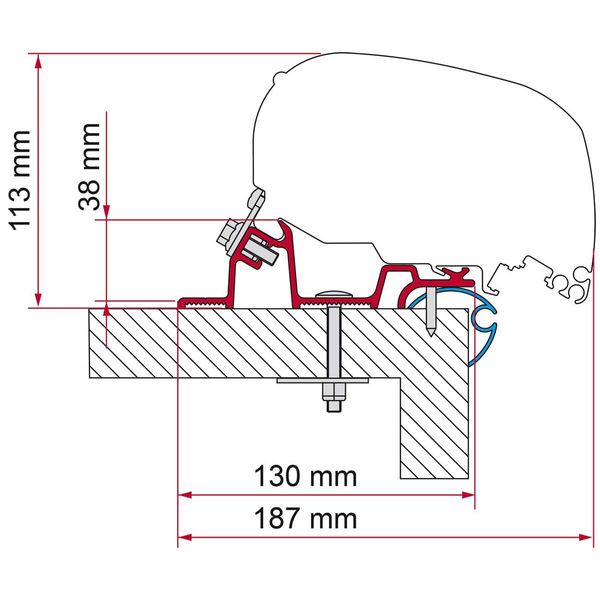 Fiamma Adapter Caravan Standard 320 (98655Z178)