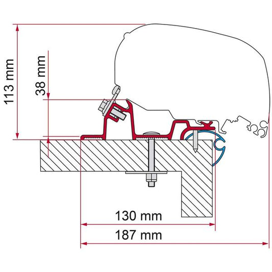 Fiamma Adapter Caravan Standard 370 (98655Z180)