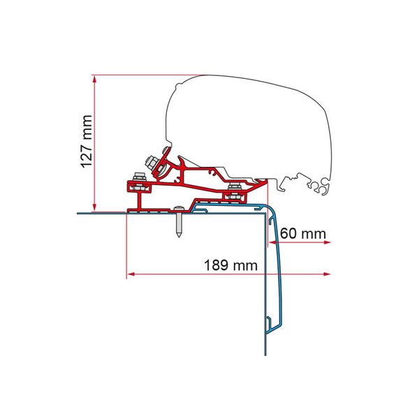 Fiamma Adapter Kit Rapido C Line 340 (98655Z120)