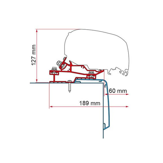 Fiamma Adapter Kit Rapido C Line 425 (98655Z122)