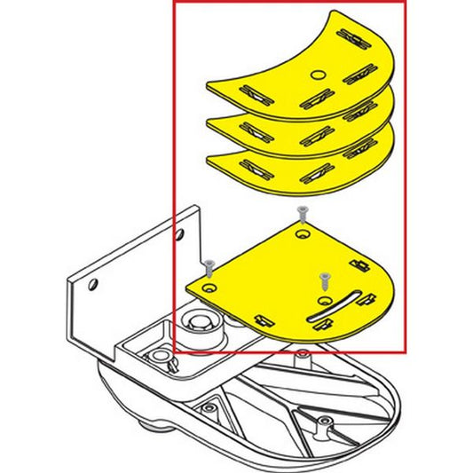 Fiamma Spacer Kit Safe Door White (98656-498)