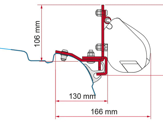 Fiamma VW T5/T6  KIT F35 Remio Rail 98655-948