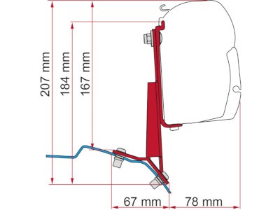 Fiamma Kit Ford Custom Lift Roof Lhd H1/L2 (Lhd Only)